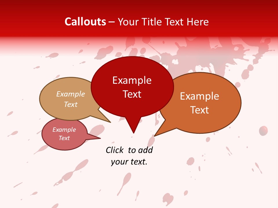 Splat Brush Isolated PowerPoint Template