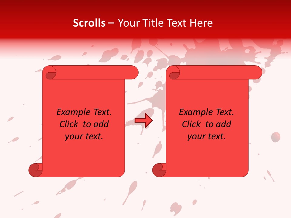 Splat Brush Isolated PowerPoint Template