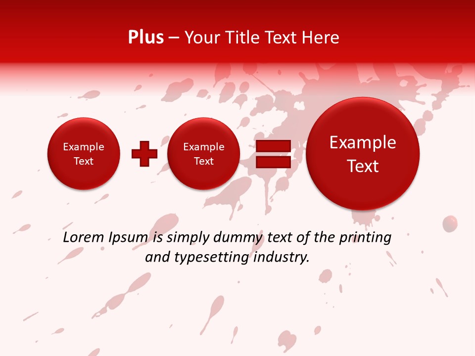 Splat Brush Isolated PowerPoint Template
