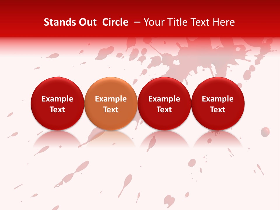 Splat Brush Isolated PowerPoint Template