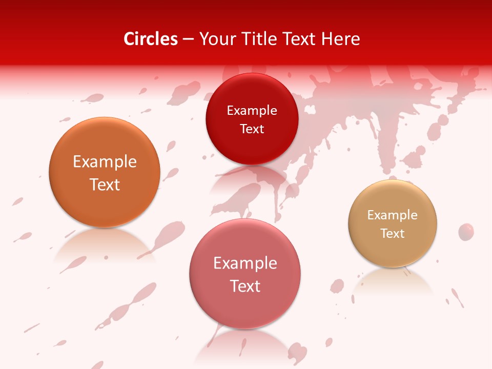 Splat Brush Isolated PowerPoint Template