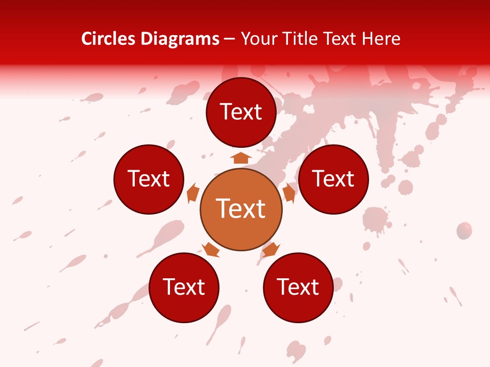 Splat Brush Isolated PowerPoint Template