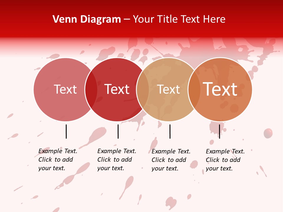 Splat Brush Isolated PowerPoint Template