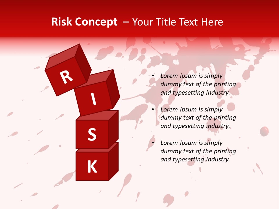 Splat Brush Isolated PowerPoint Template