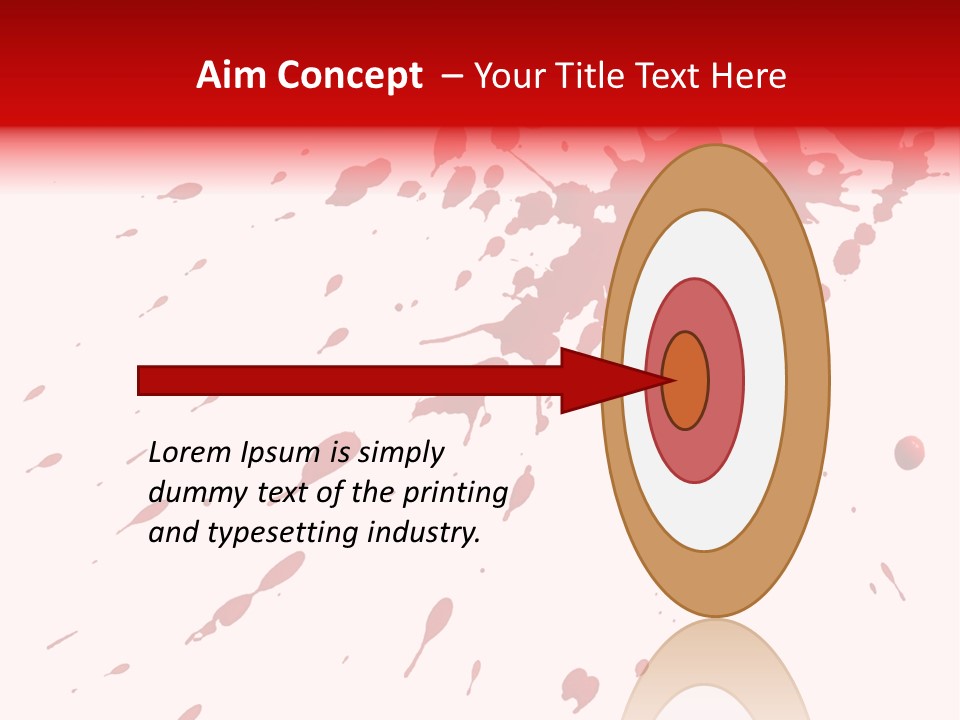 Splat Brush Isolated PowerPoint Template