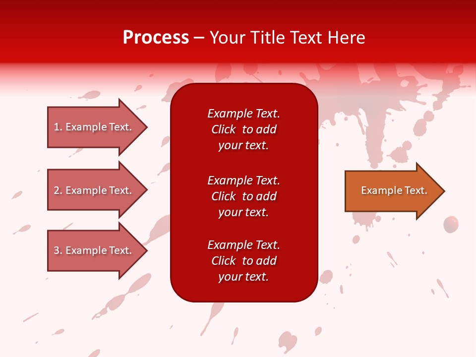 Splat Brush Isolated PowerPoint Template