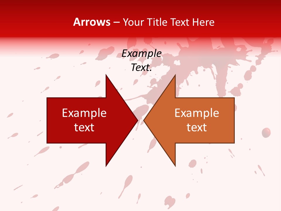 Splat Brush Isolated PowerPoint Template