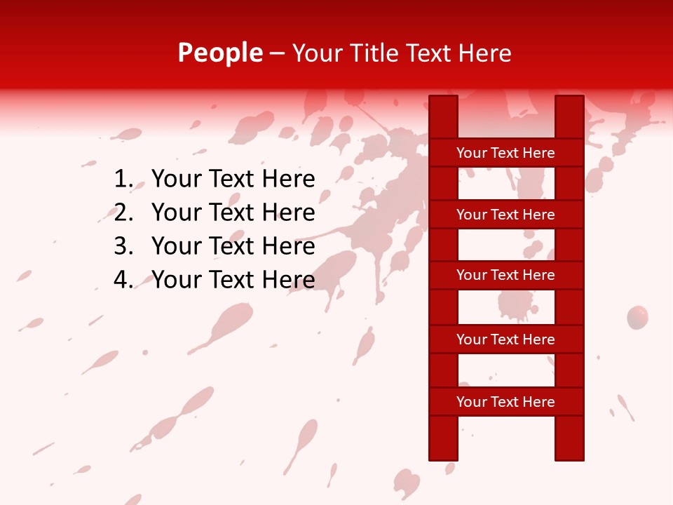 Splat Brush Isolated PowerPoint Template