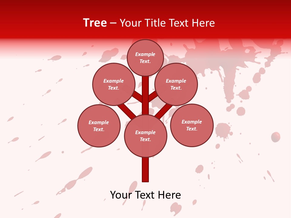 Splat Brush Isolated PowerPoint Template