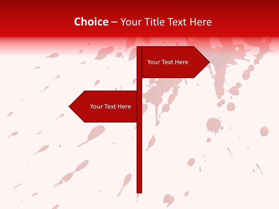 Splat Brush Isolated PowerPoint Template