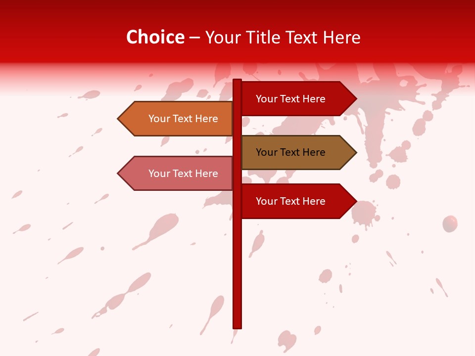 Splat Brush Isolated PowerPoint Template