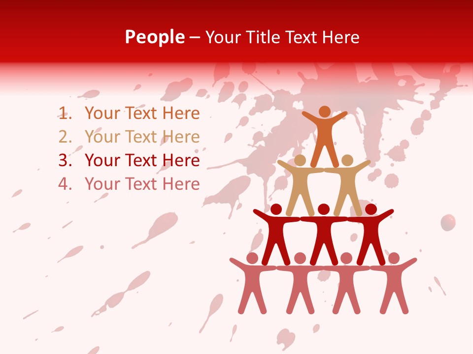 Splat Brush Isolated PowerPoint Template