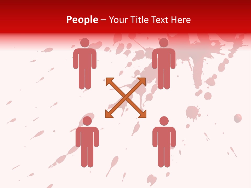 Splat Brush Isolated PowerPoint Template