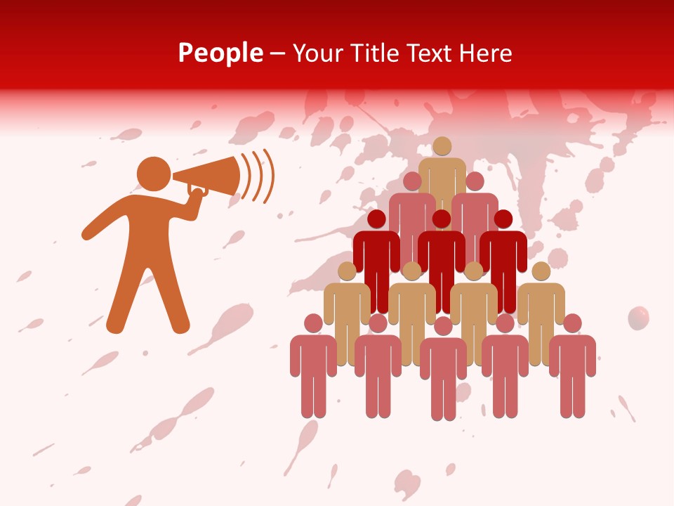 Splat Brush Isolated PowerPoint Template