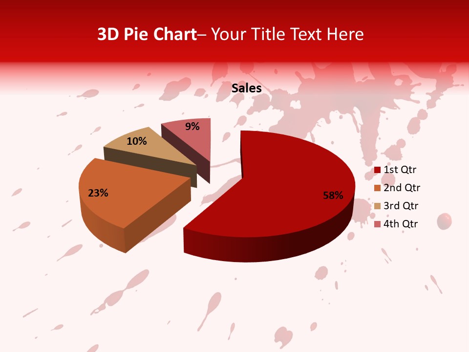 Splat Brush Isolated PowerPoint Template