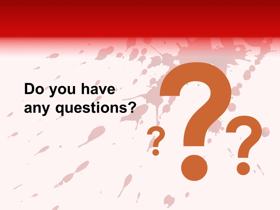 Splat Brush Isolated PowerPoint Template