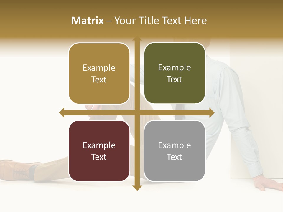 Studio Shot Businessman Handsome PowerPoint Template