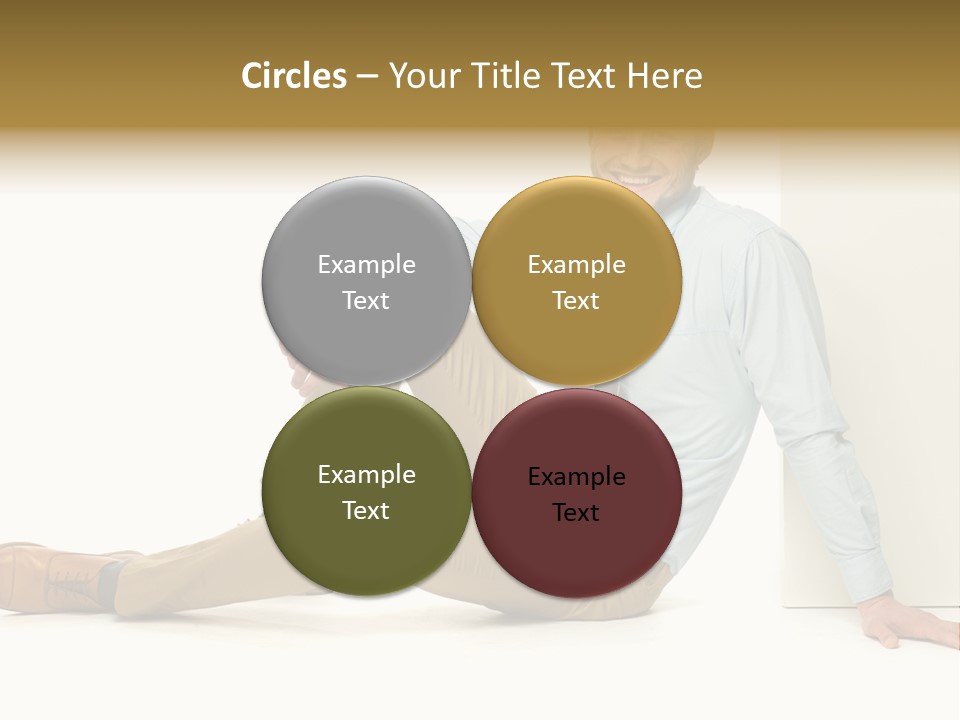 Studio Shot Businessman Handsome PowerPoint Template