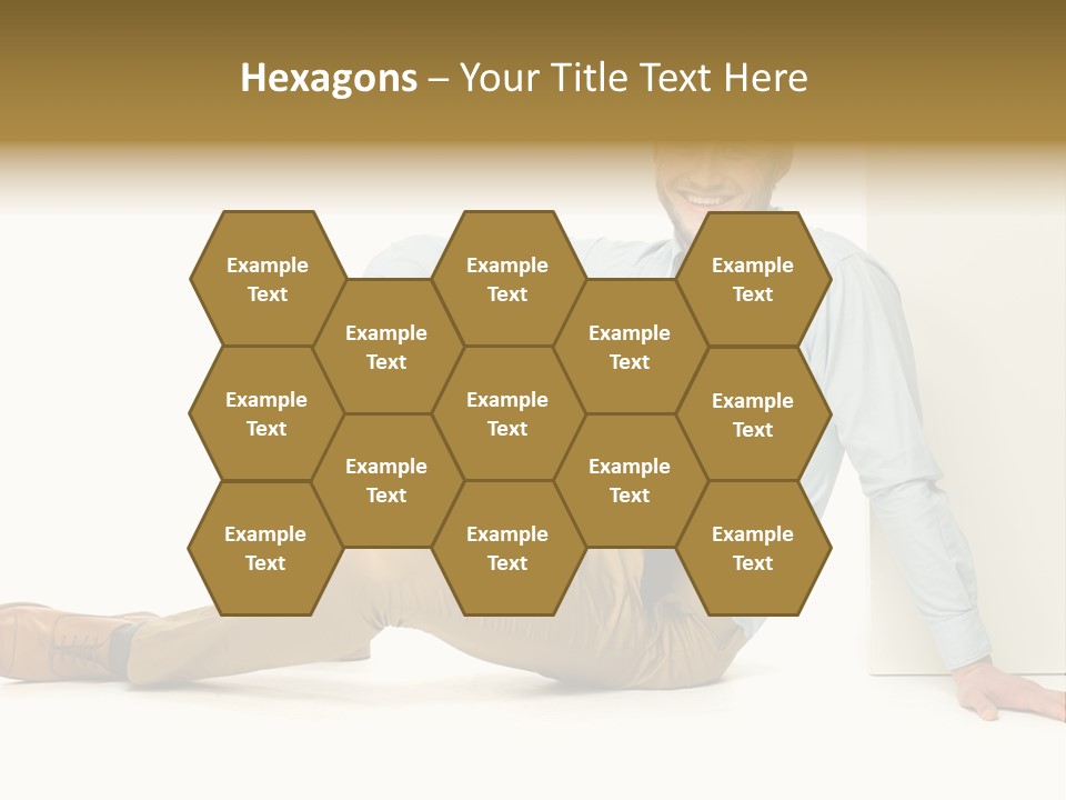 Studio Shot Businessman Handsome PowerPoint Template