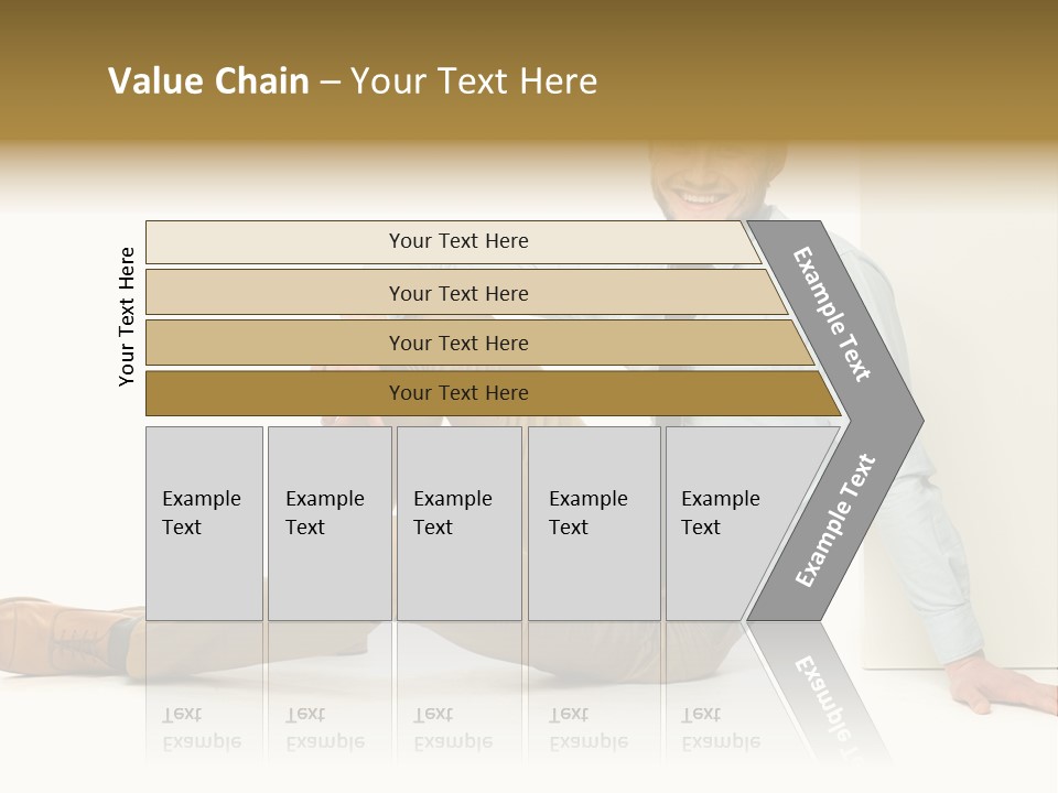 Studio Shot Businessman Handsome PowerPoint Template