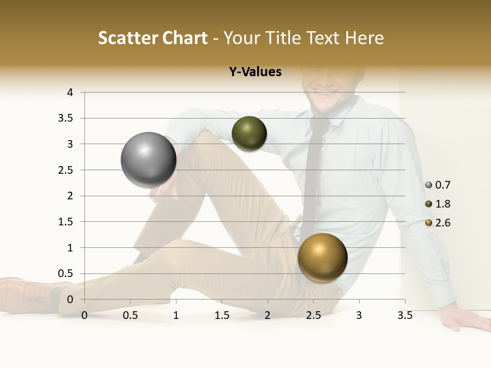 Studio Shot Businessman Handsome PowerPoint Template