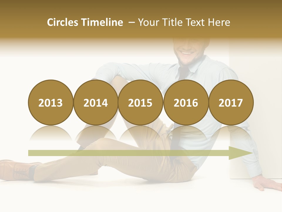 Studio Shot Businessman Handsome PowerPoint Template