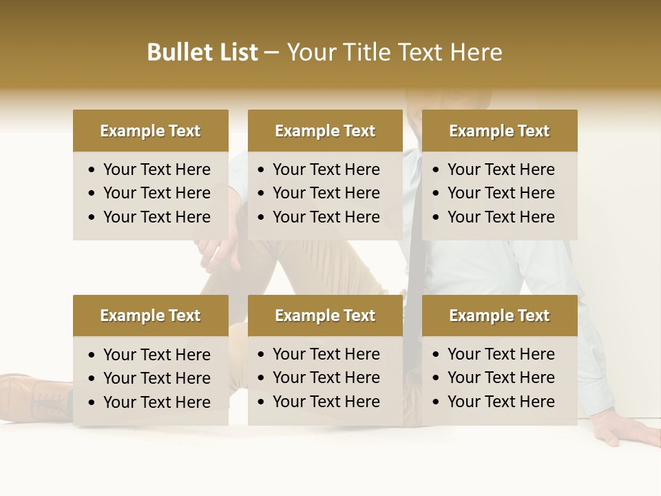 Studio Shot Businessman Handsome PowerPoint Template