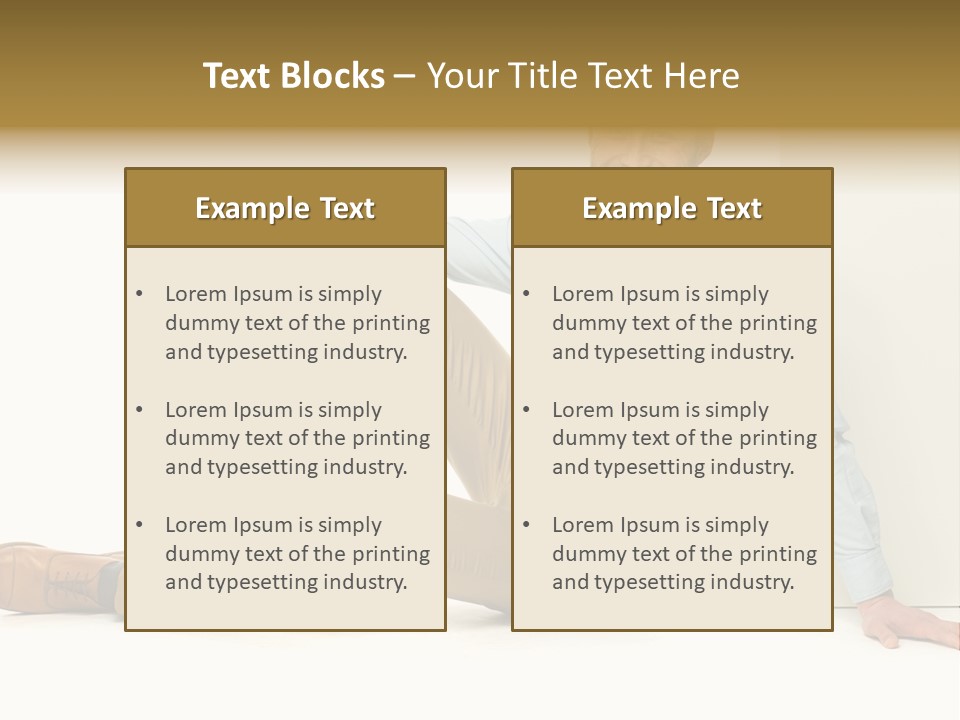 Studio Shot Businessman Handsome PowerPoint Template