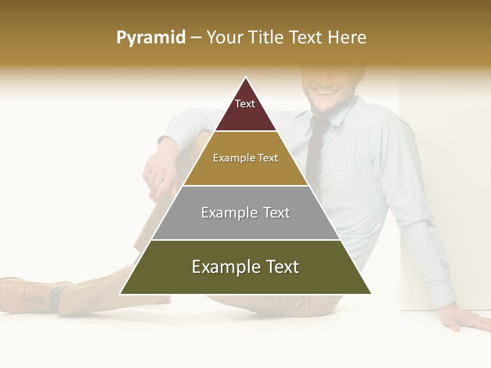 Studio Shot Businessman Handsome PowerPoint Template