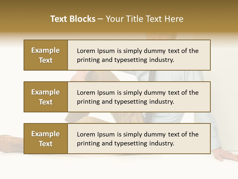 Studio Shot Businessman Handsome PowerPoint Template