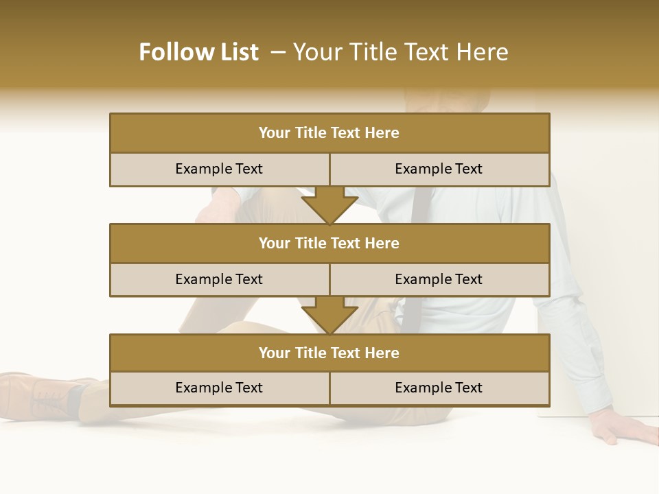 Studio Shot Businessman Handsome PowerPoint Template