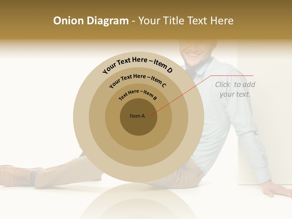 Studio Shot Businessman Handsome PowerPoint Template