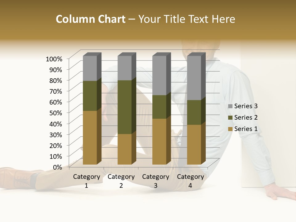 Studio Shot Businessman Handsome PowerPoint Template