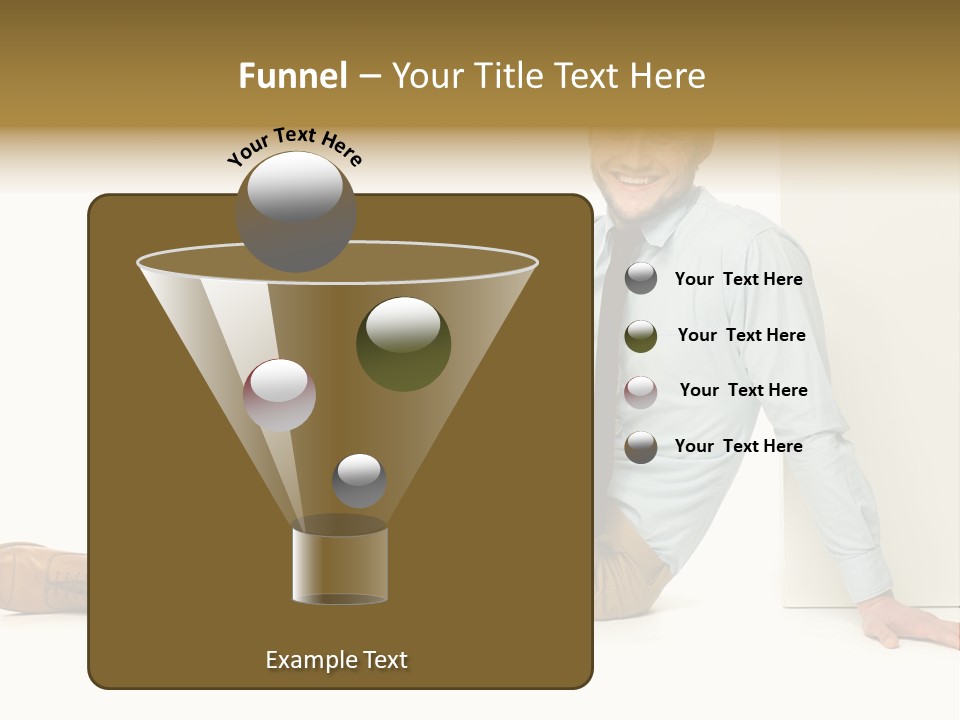 Studio Shot Businessman Handsome PowerPoint Template