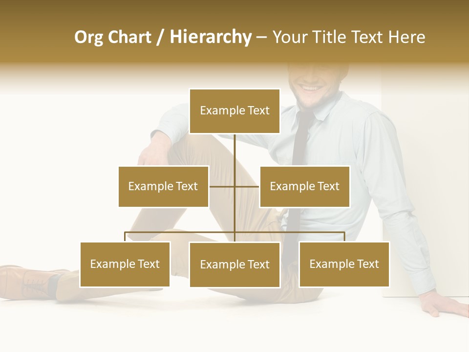 Studio Shot Businessman Handsome PowerPoint Template