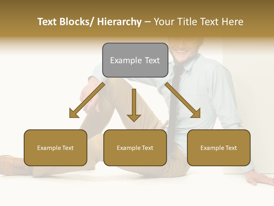 Studio Shot Businessman Handsome PowerPoint Template