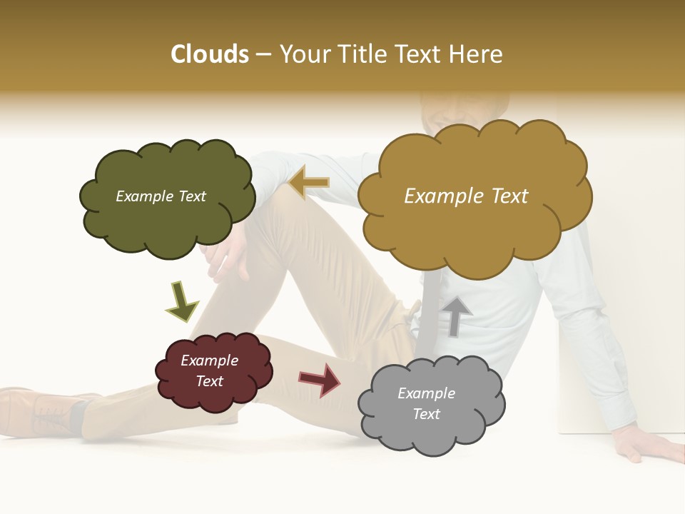 Studio Shot Businessman Handsome PowerPoint Template