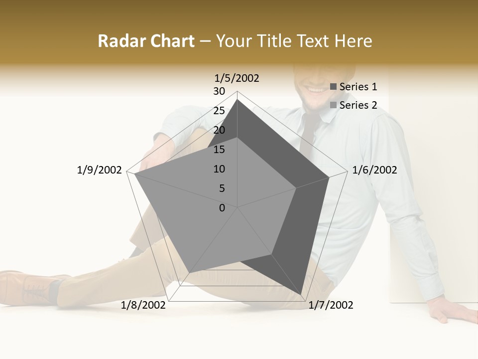 Studio Shot Businessman Handsome PowerPoint Template