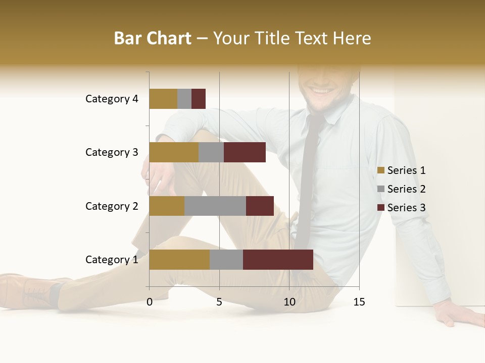 Studio Shot Businessman Handsome PowerPoint Template