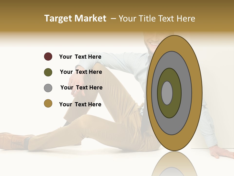 Studio Shot Businessman Handsome PowerPoint Template