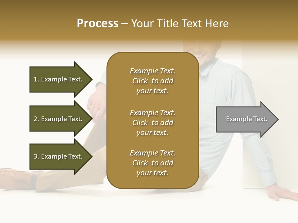 Studio Shot Businessman Handsome PowerPoint Template