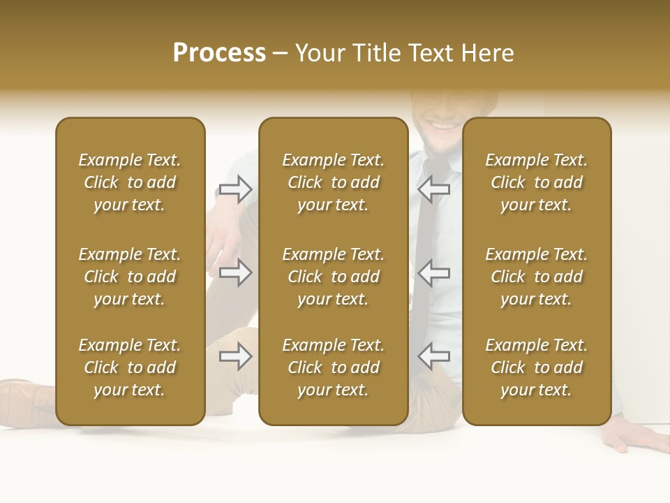Studio Shot Businessman Handsome PowerPoint Template