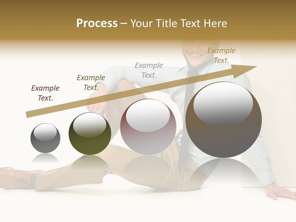 Studio Shot Businessman Handsome PowerPoint Template