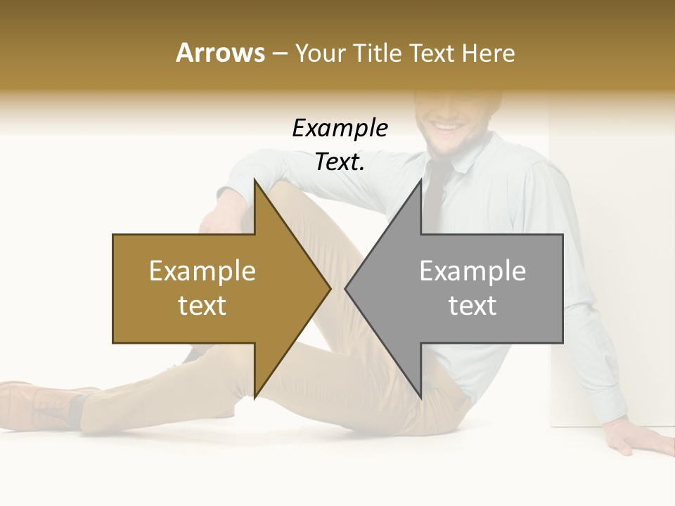 Studio Shot Businessman Handsome PowerPoint Template