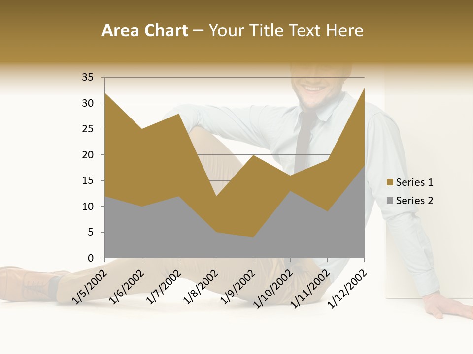 Studio Shot Businessman Handsome PowerPoint Template