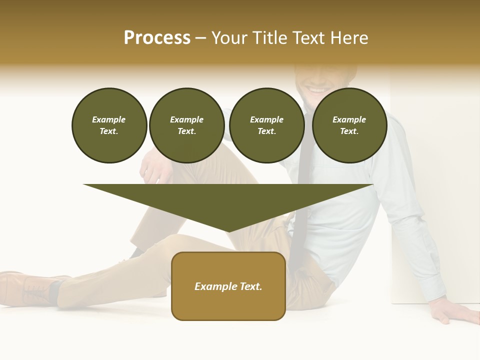 Studio Shot Businessman Handsome PowerPoint Template