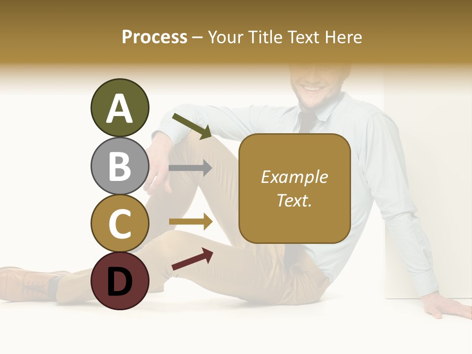 Studio Shot Businessman Handsome PowerPoint Template