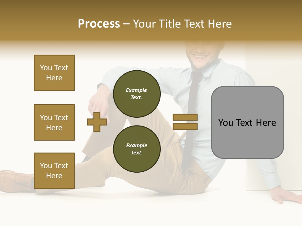Studio Shot Businessman Handsome PowerPoint Template