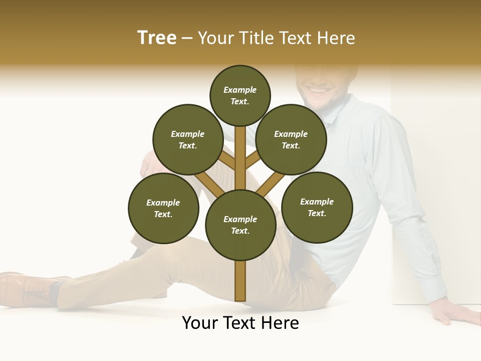 Studio Shot Businessman Handsome PowerPoint Template