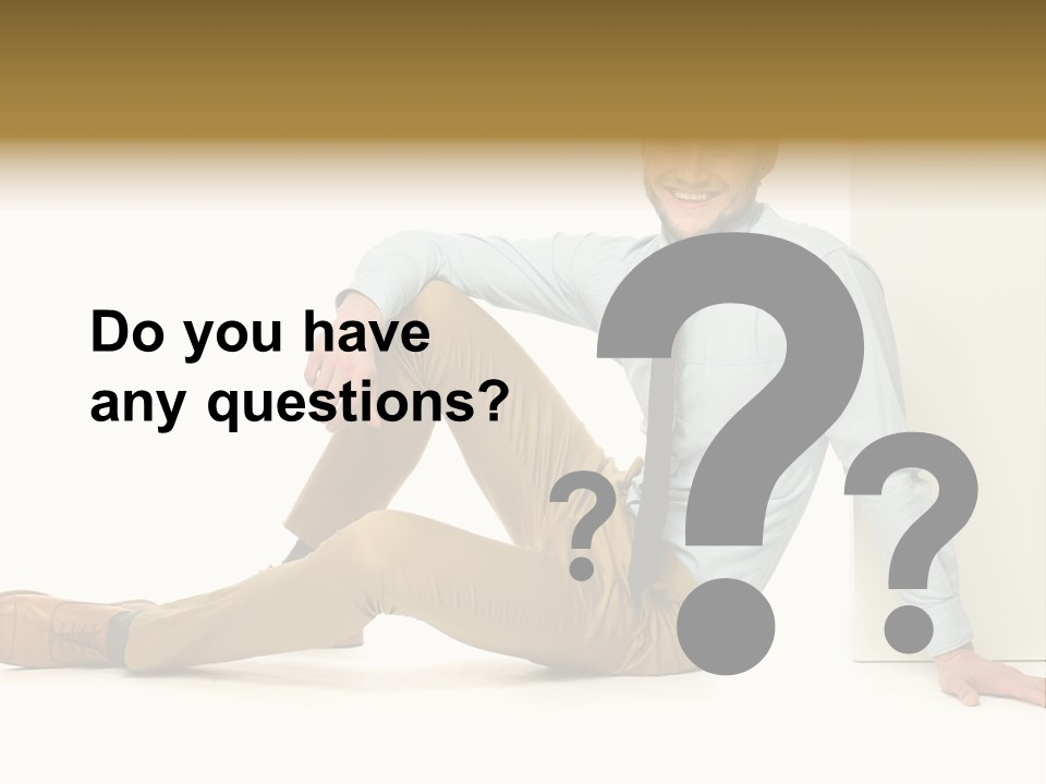 Studio Shot Businessman Handsome PowerPoint Template